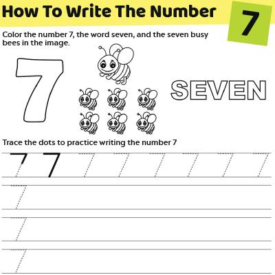 Trace The Number “7” Worksheet For Preschoolers trace-the-number-7-worksheet-for-preschoolers