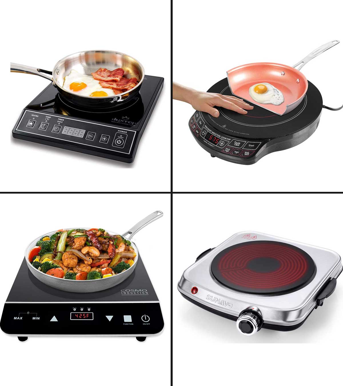 Foldable Electric Cooker Collapsible Heating Pot Electric Boiling