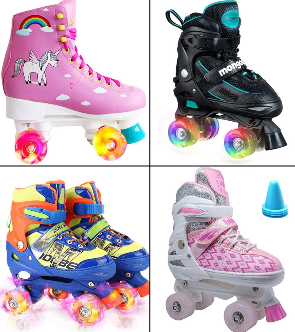 Roller Skates for Kids Girls Rainbow Unicorn Toddler Roller Skates