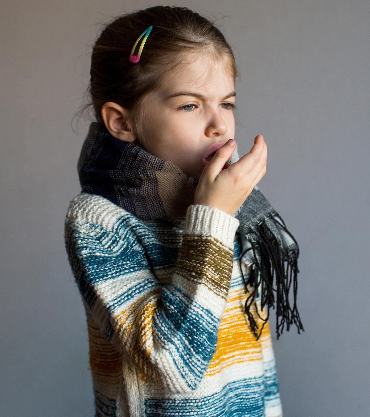 Kid Suffering From Dry Cough