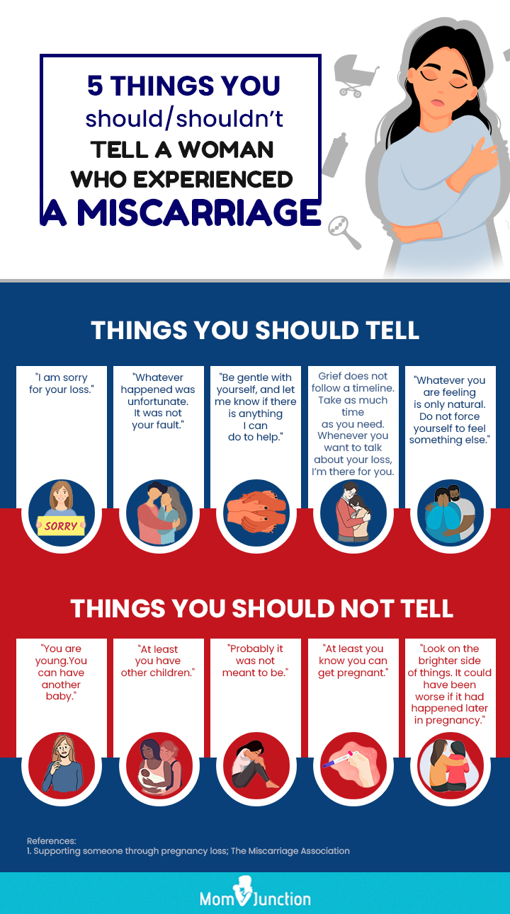 talking to someone who experienced a miscarriage (infographic)