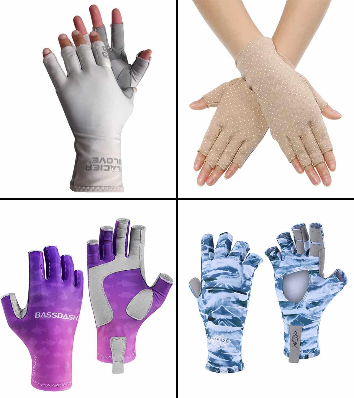 Women Sunscreen Fingerless Gloves UV Protection Driving Fishing