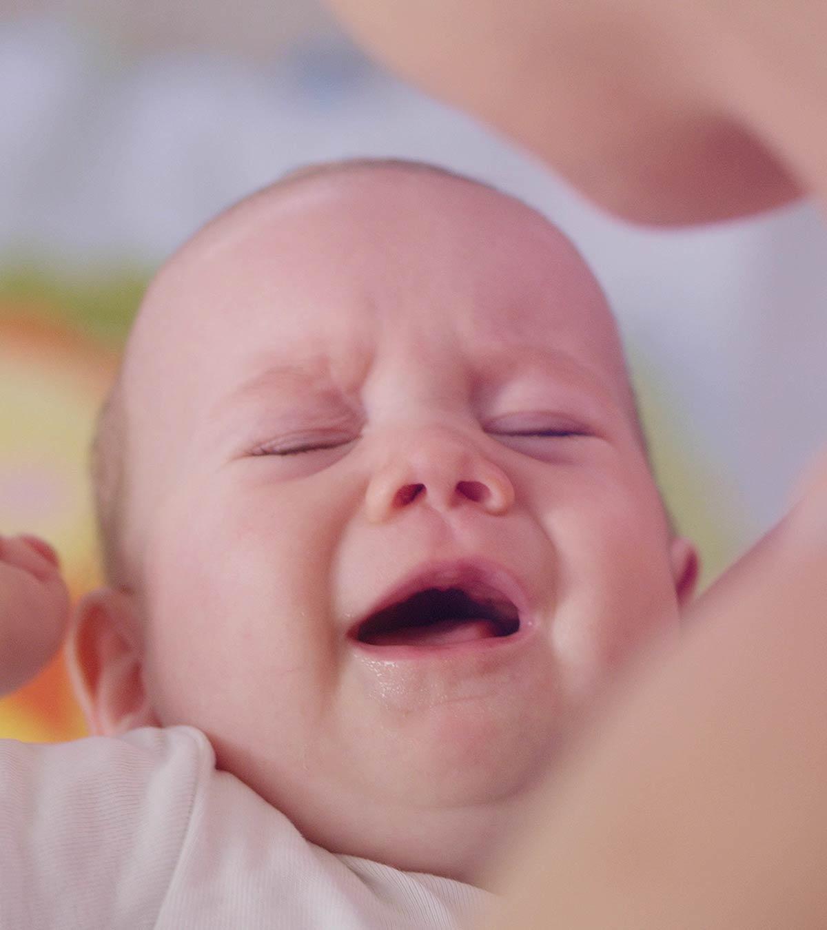 A baby is crying