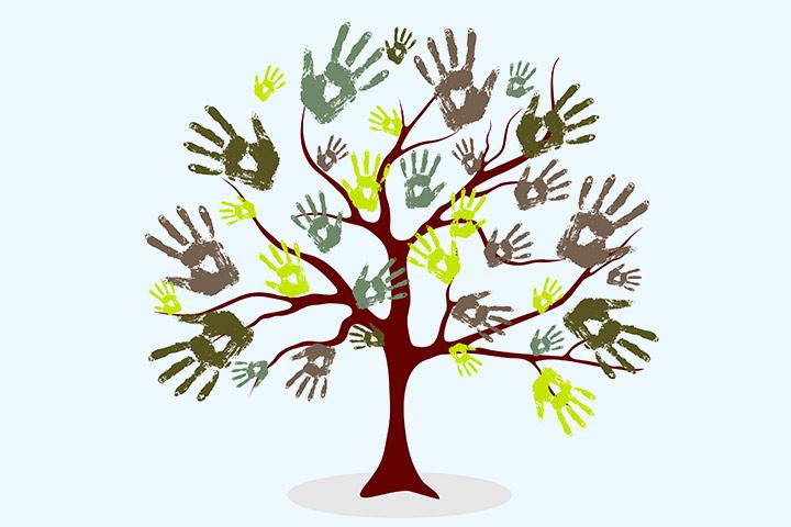 Download HD Black, Apple, Fruit, Outline, Drawing, Sketch - Big Family Tree  Drawing Transparent PNG Image - NicePNG.com