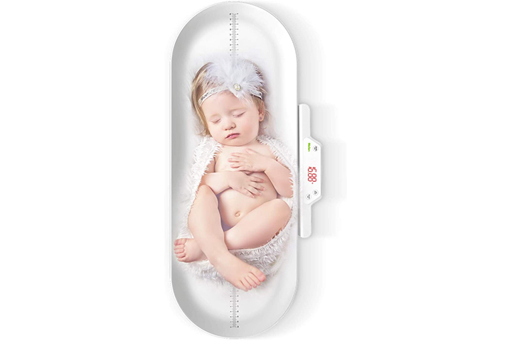 Baby Scale, Pink Digital Baby Scale, high Sensitivity Stable Measurements,  pet Height Measurement