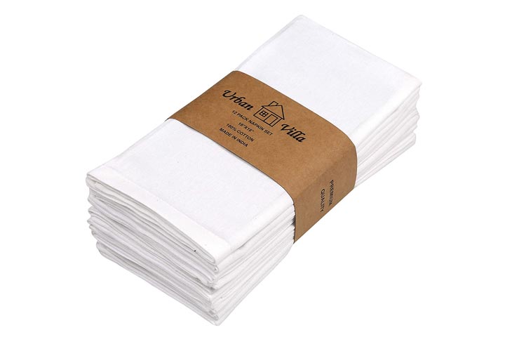 Threadmill Cloth Napkins Set of 6 Cotton | Resuable 16x20 inch Napkins  Cloth Washable, Dinner Napkins Perfect for Wedding, Parties, Cocktails,  Fall