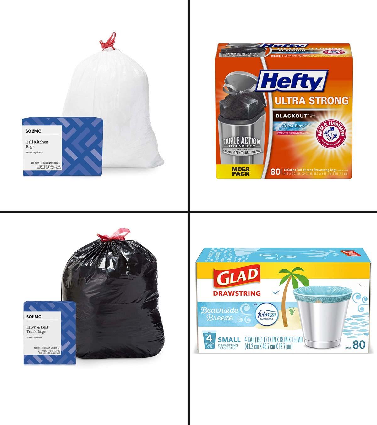 Hefty Ultra Strong Blackout Tall Kitchen Trash Bags, Clean Burst