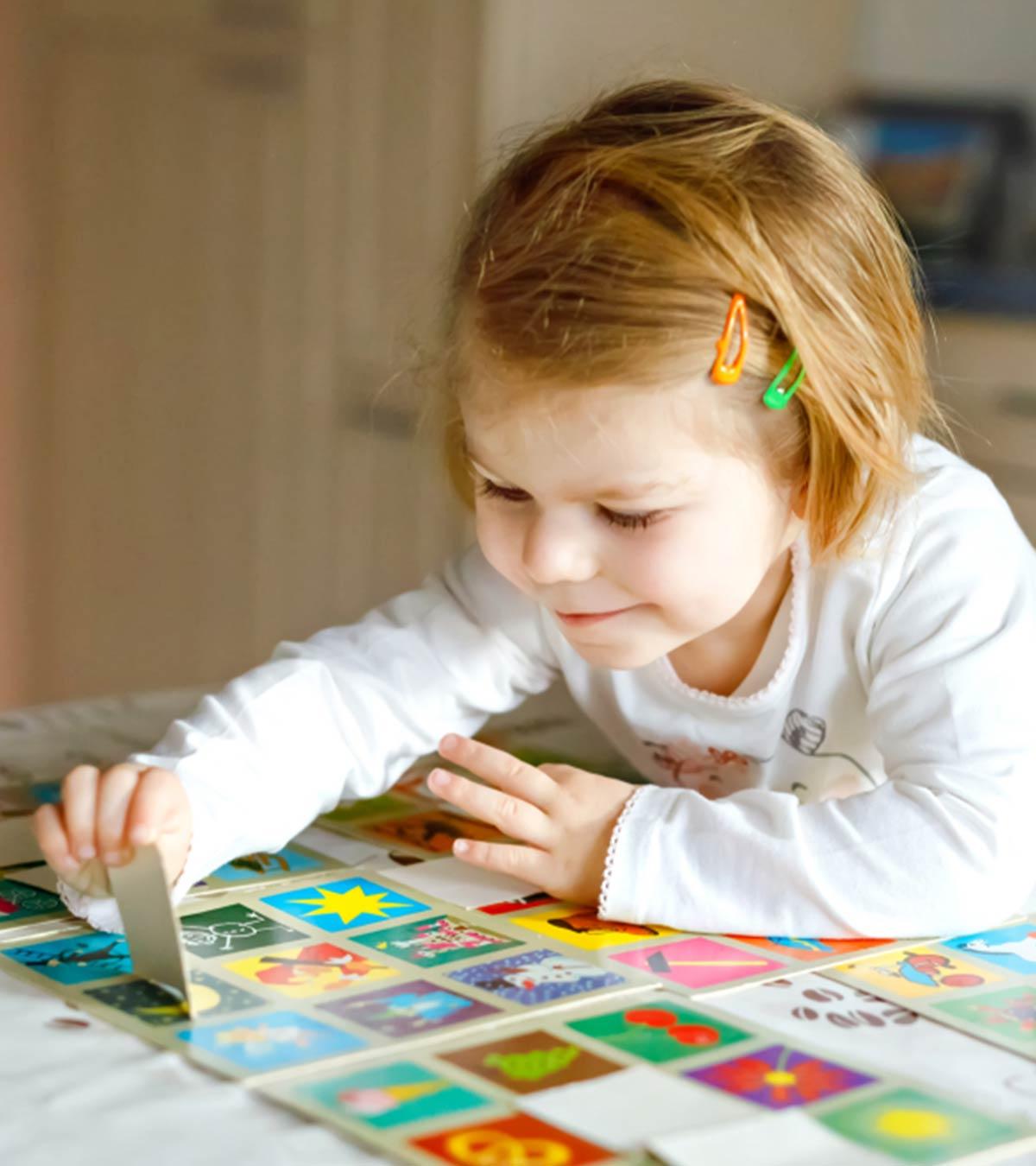 Children Playing Sharp And Engaging Memory Games