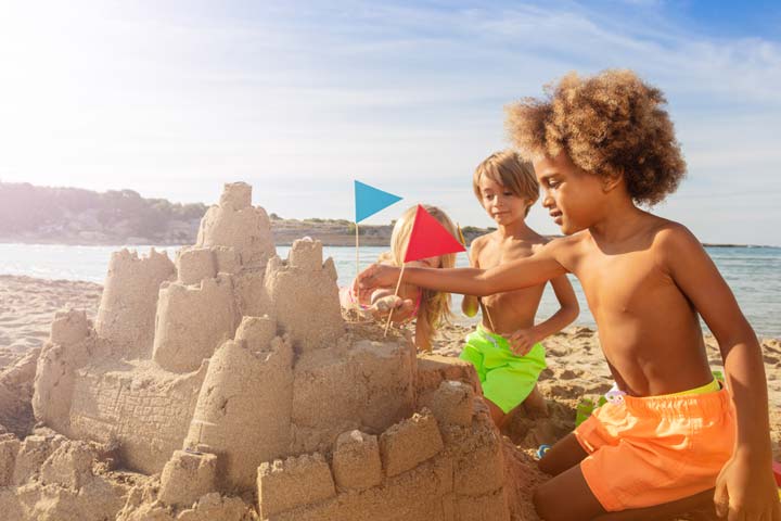 Sandcastle building activities for 3 year old