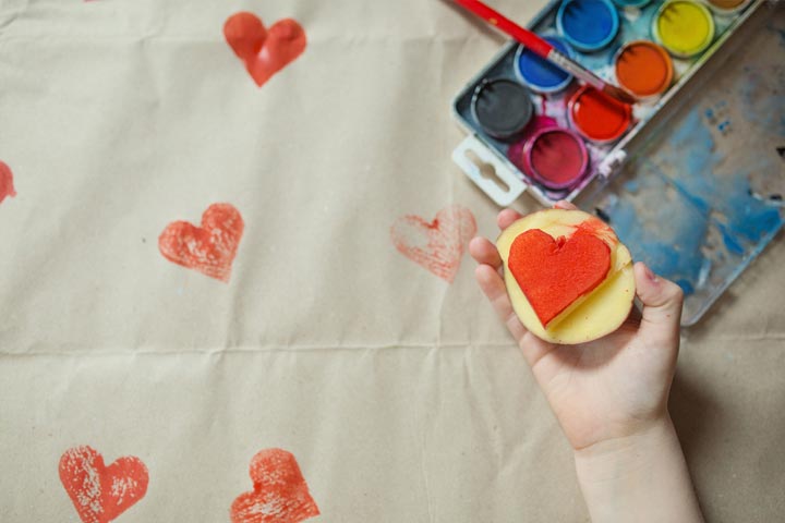 Stamp painting activities for 3 year old