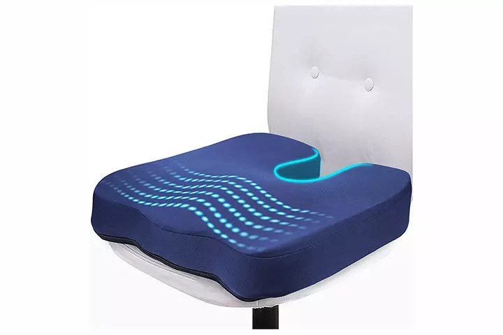 Sleepavo Soft Memory Foam Seat Cushion for Office Chair Butt