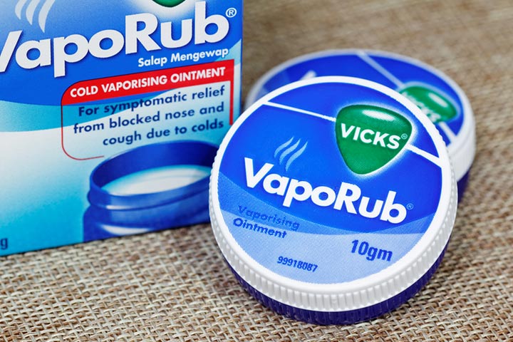 Vicks VapoRub should not be used on babies younger than two years