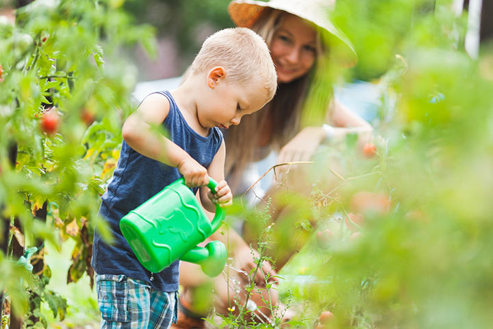 Watering plants water activites for toddlers
