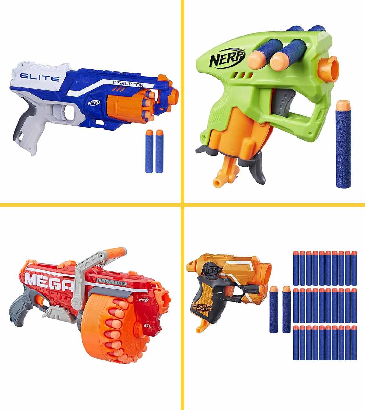 Nerf n-strike Long Strike cs-6 rifle Toy Dart Shotgun Foam Gun Hasbro  WORKING