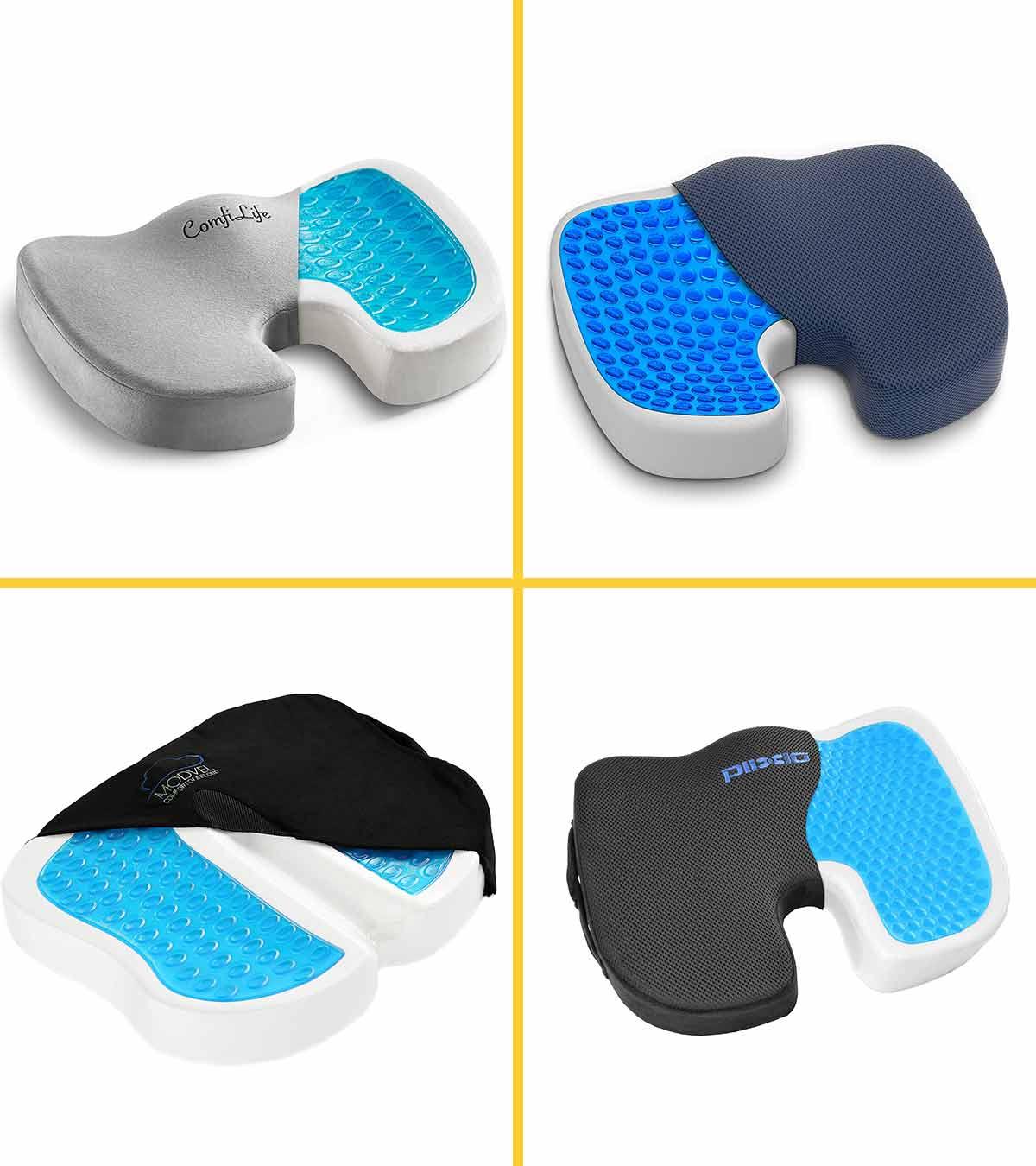 Office Chair Cushion for Butt, Butt Cushion Works to Reduce Pain, Piles  Cushion for Long Sitting Hours on Office,Car,A-Black