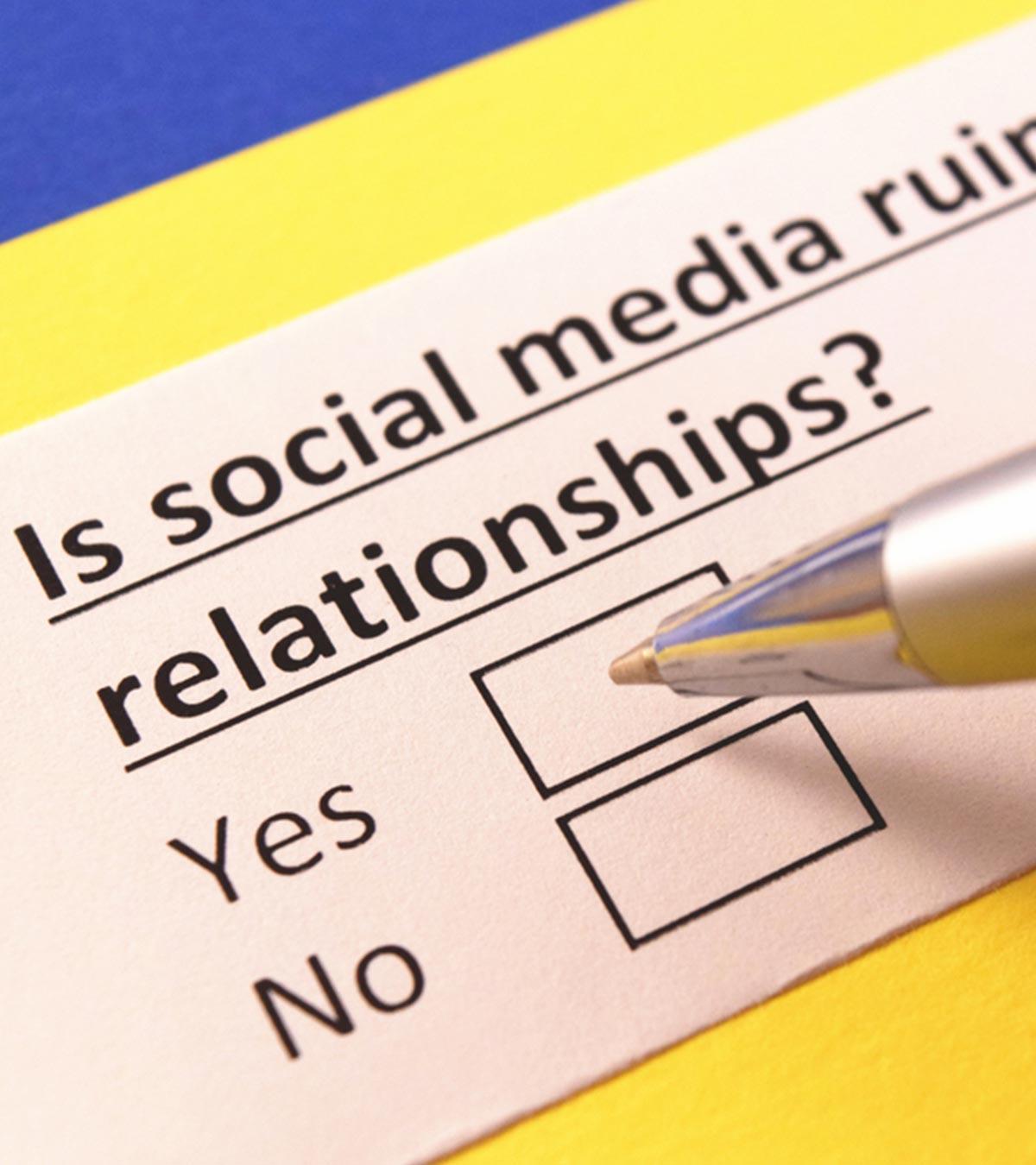 Social Media Ruins Relationship
