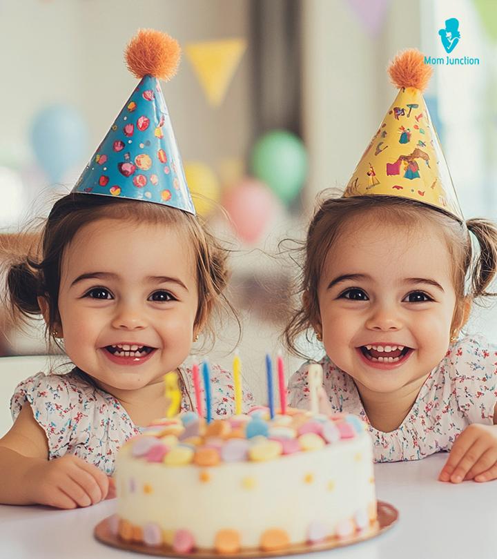 Twins Celebrating Birthday