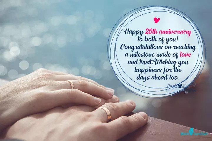 225 Best 25th Wedding Anniversary Wishes For Lovely Couples