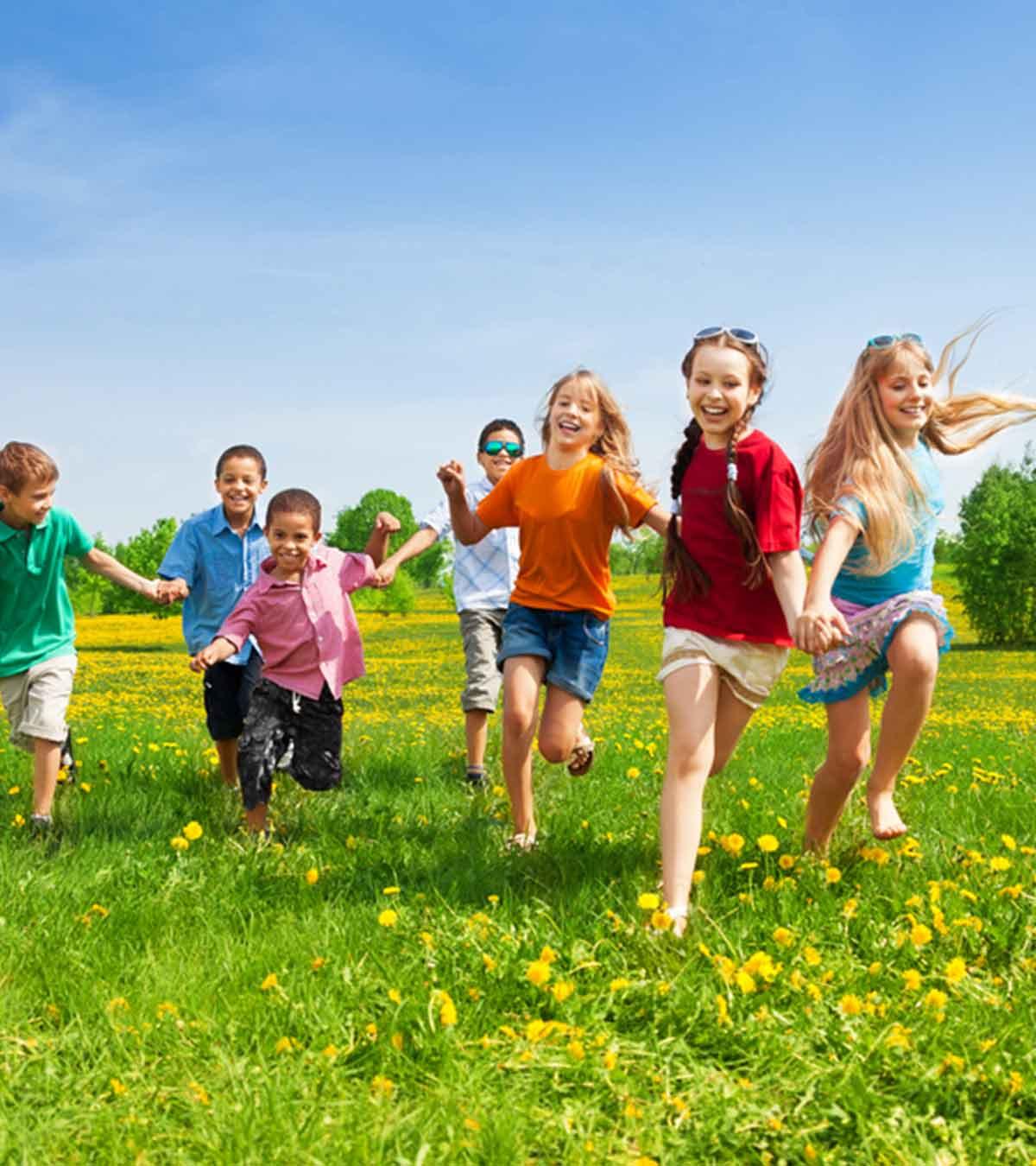 A Group of Kids Doing Spring Activity