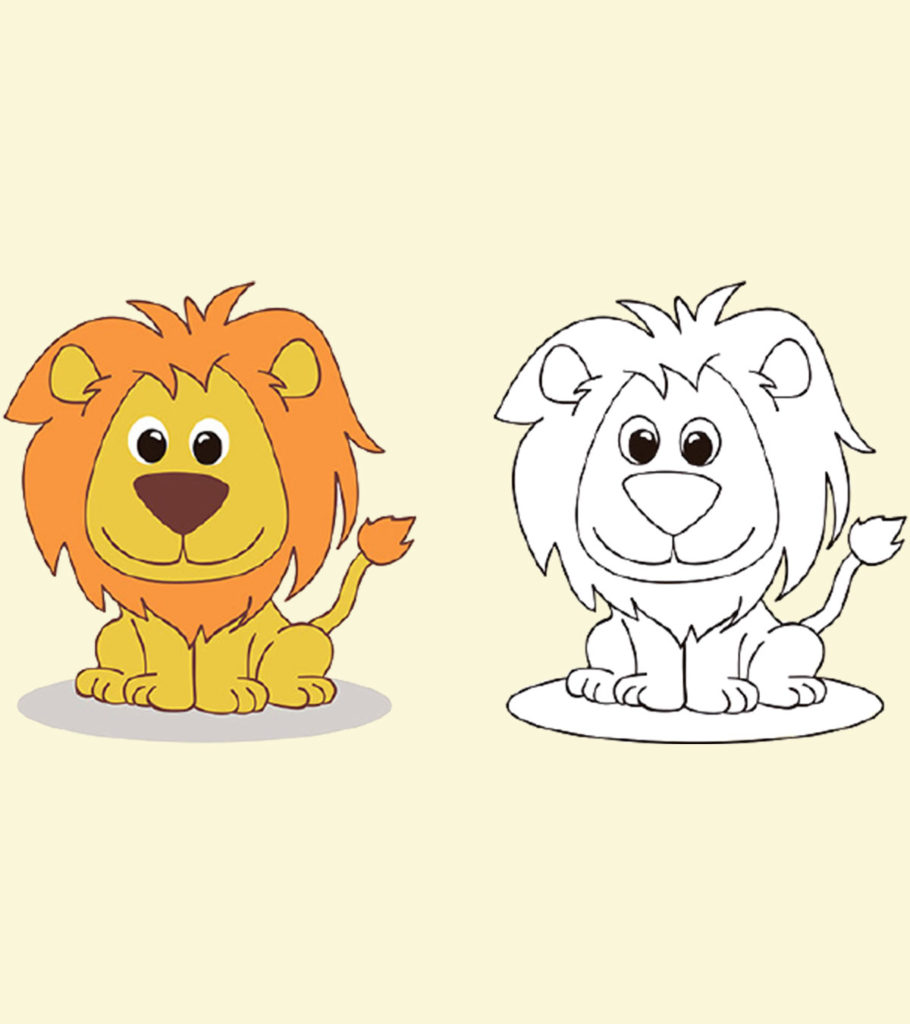 How To Draw A Lion: Easy Drawing For Kids - Bright Star Kids-saigonsouth.com.vn
