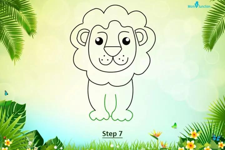 A Step-By-Step Guide On Drawing A Lion For Kids A Step-By-Step Guide On Drawing A Lion For Kids