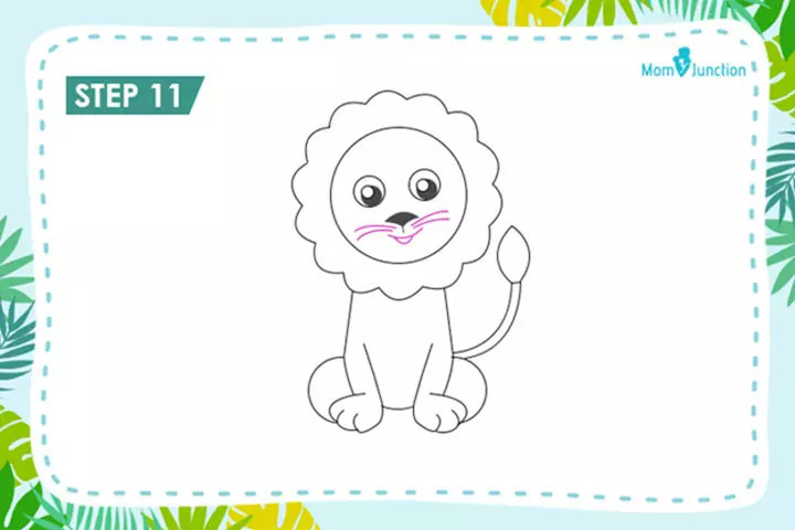 A Step-By-Step Guide On Drawing A Lion For Kids
