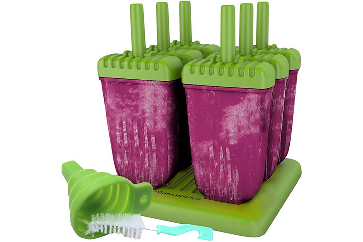 CHICHIC Popsicle Molds Ice Pop Makers Ice Pop Molds Ice Bar Maker Plastic Popsicle Mold Kids Ice Cream Tray Holder Lolly Pops Kitchen Supply(Mixed
