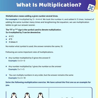 Multiplication Worksheets: An Introduction