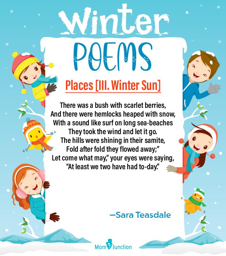 15+ Winter Poems For Kids To Celebrate The Snowy Season