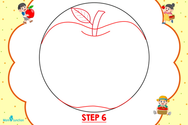 Learn How to Draw an Apple for Kids Fruits Step by Step  Drawing  Tutorials