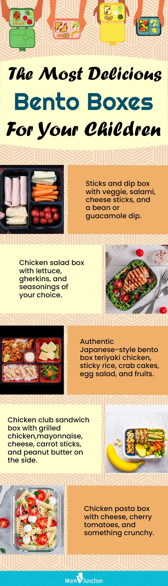 the most delicious bento boxes for your children (infographic)