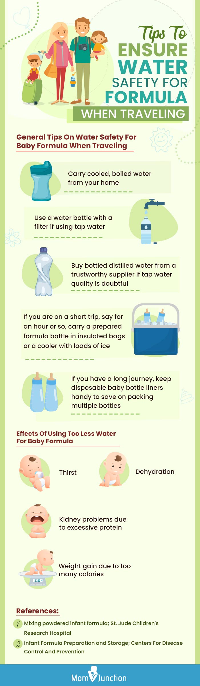 tips to ensure water safety for baby formula when traveling (infographic)