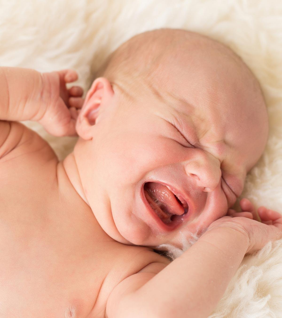 An 8-month-old baby suffering from sleep regression and crying