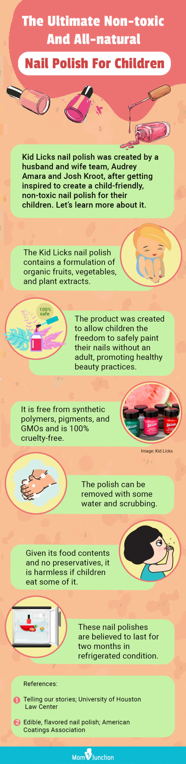 non toxic and all natural nail polish for children (infographic)