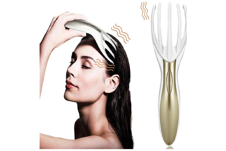 Electric Head Massager, Anti-static Scalp Massager, Relieve Headache  Stress, Hair Brush Helps Hair Growth, Use At Home, Office, Travel