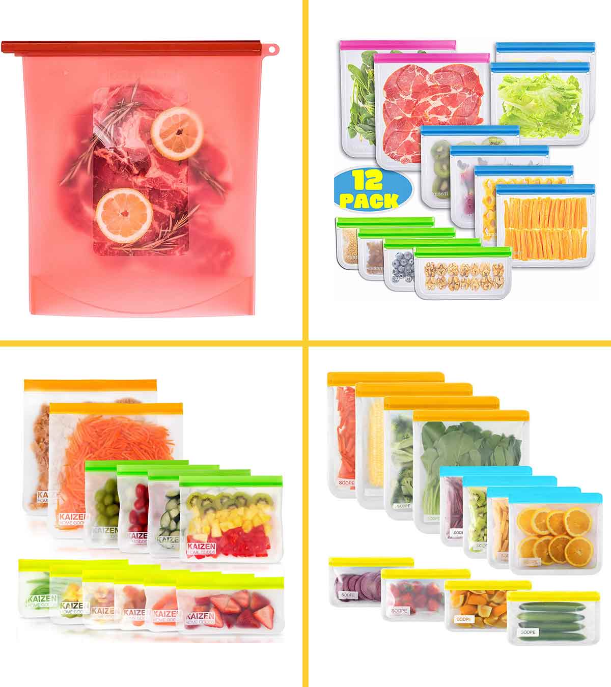 FDA Plastic Food Packaging Ziplock Bag Food Storage Bag Freezer