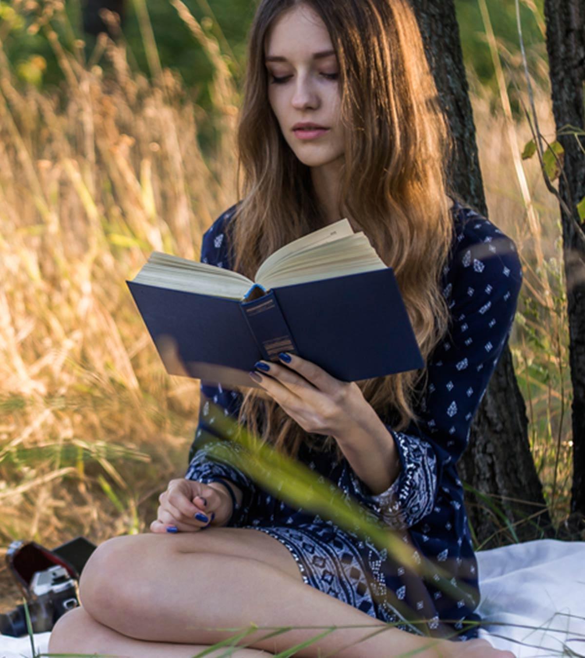 Girl Reading Sad Love Poems