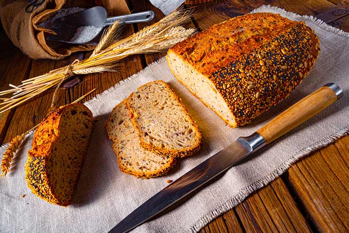Flaxseed bread for babies