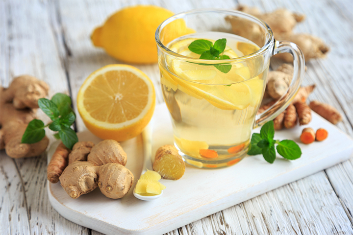 Ginger tea can soothe a child’s tummy
