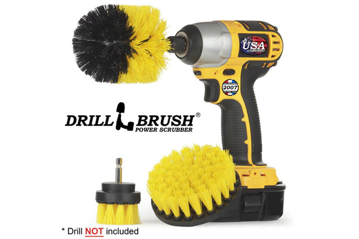 4 Pack Drill Brush Set Electric Cleaning Brush Kit All Purpose Drill Brush  With