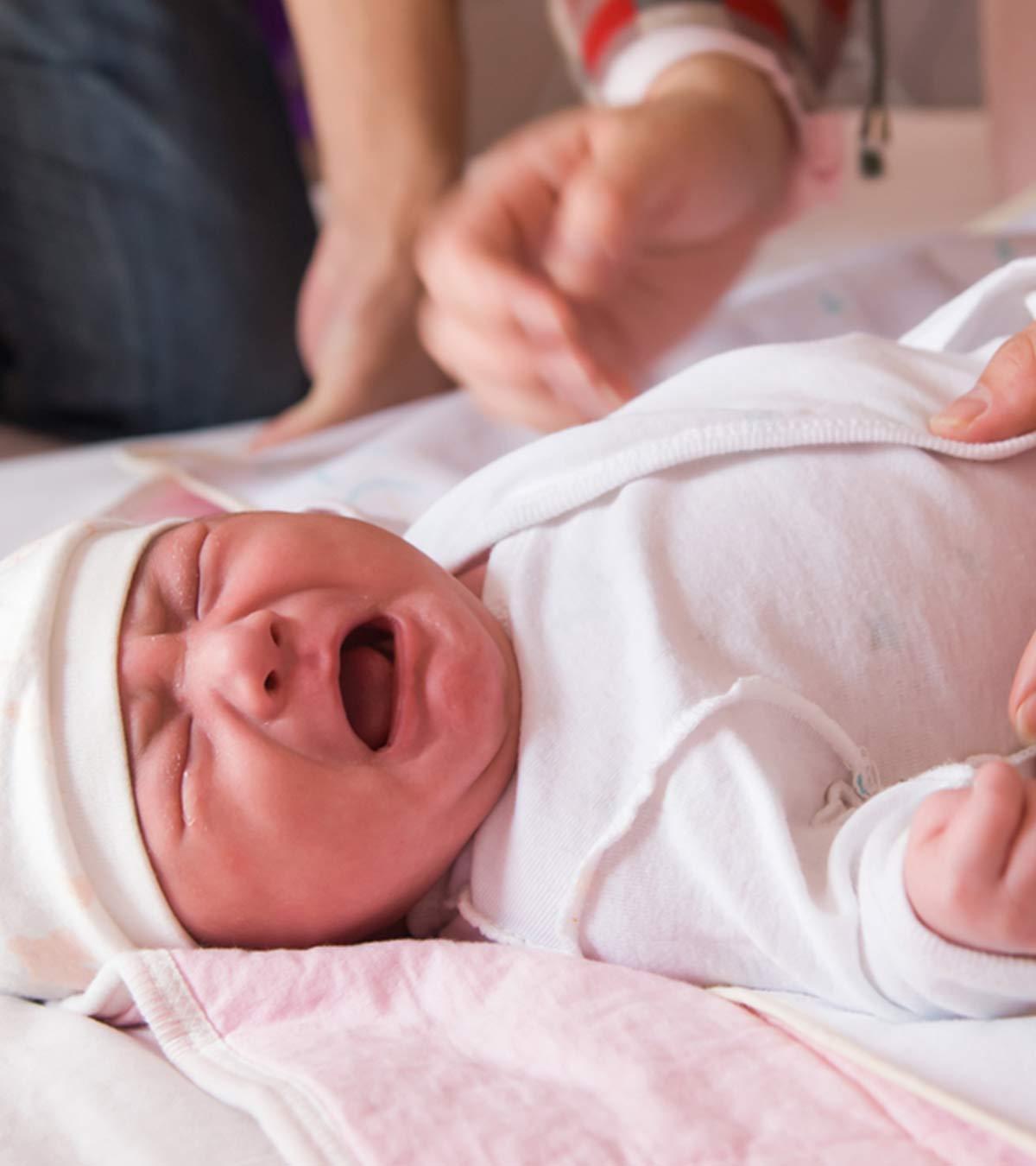 A Baby Crying When Putting Down To Sleep