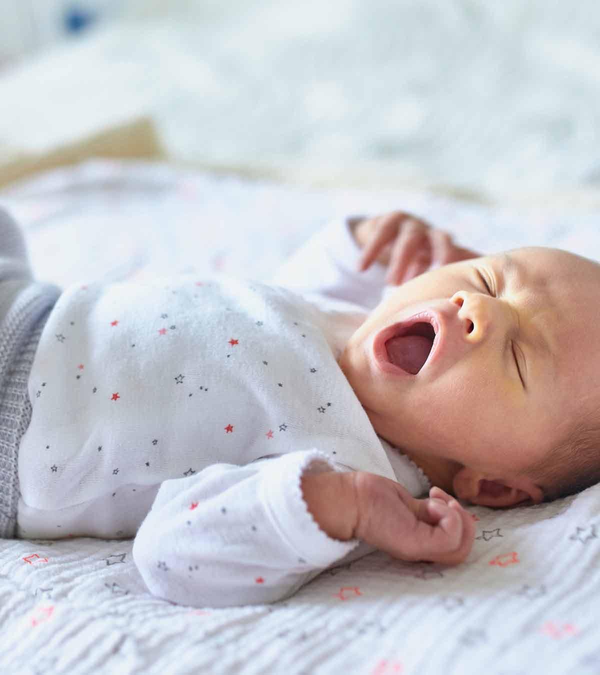 Baby Yawning In Sleep