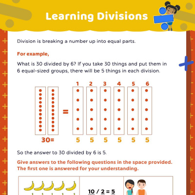 Basic Division Facts Worksheets