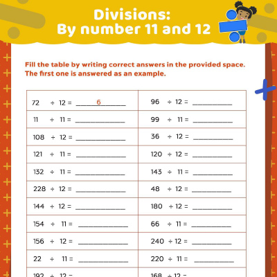 Learn Division: Dividing By 11 & 12