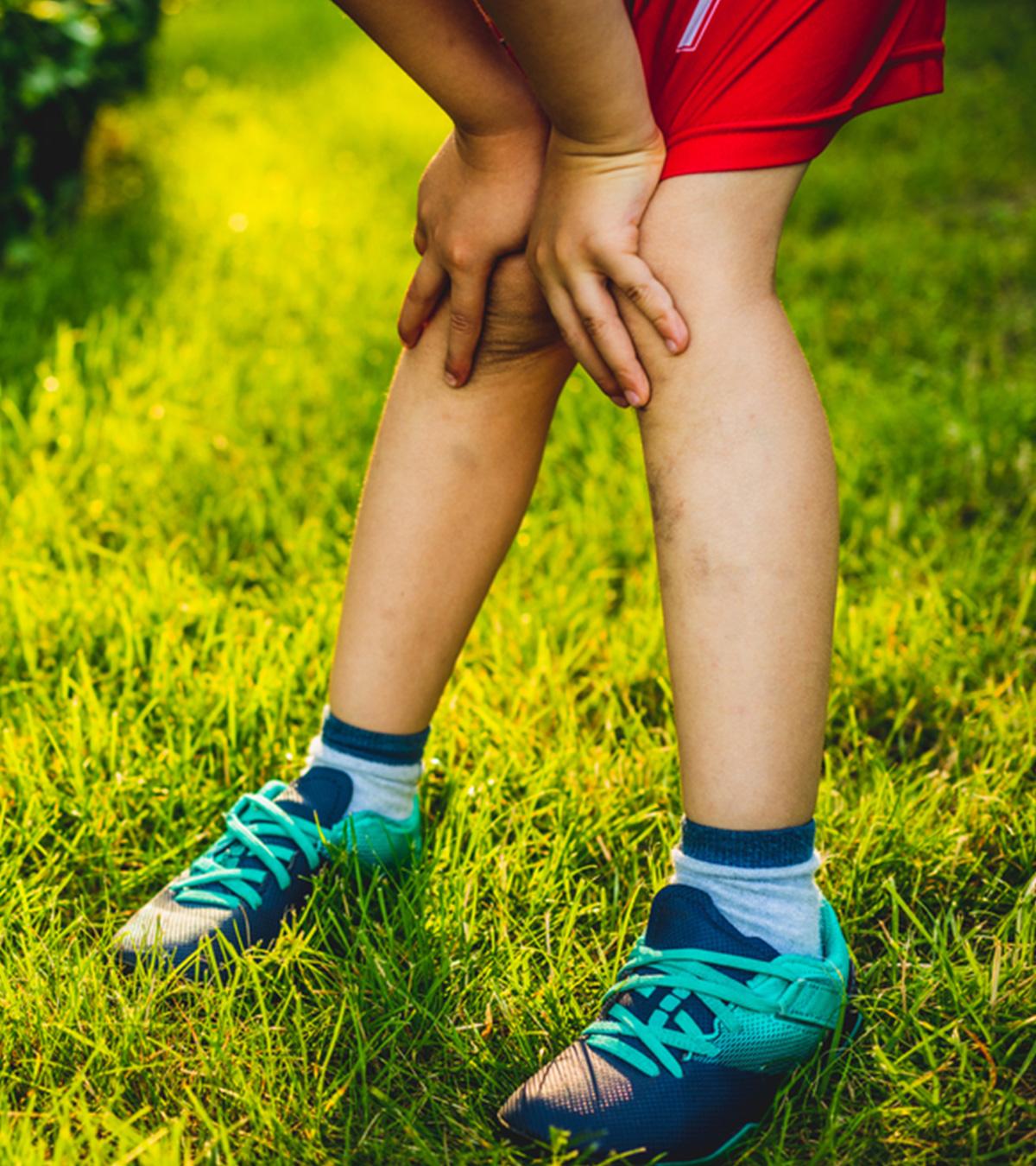 A child suffering from limping