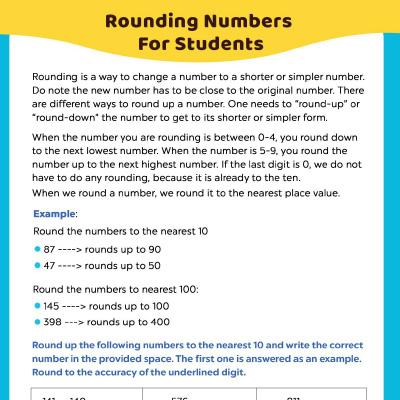 rounding number worksheets understanding the basics