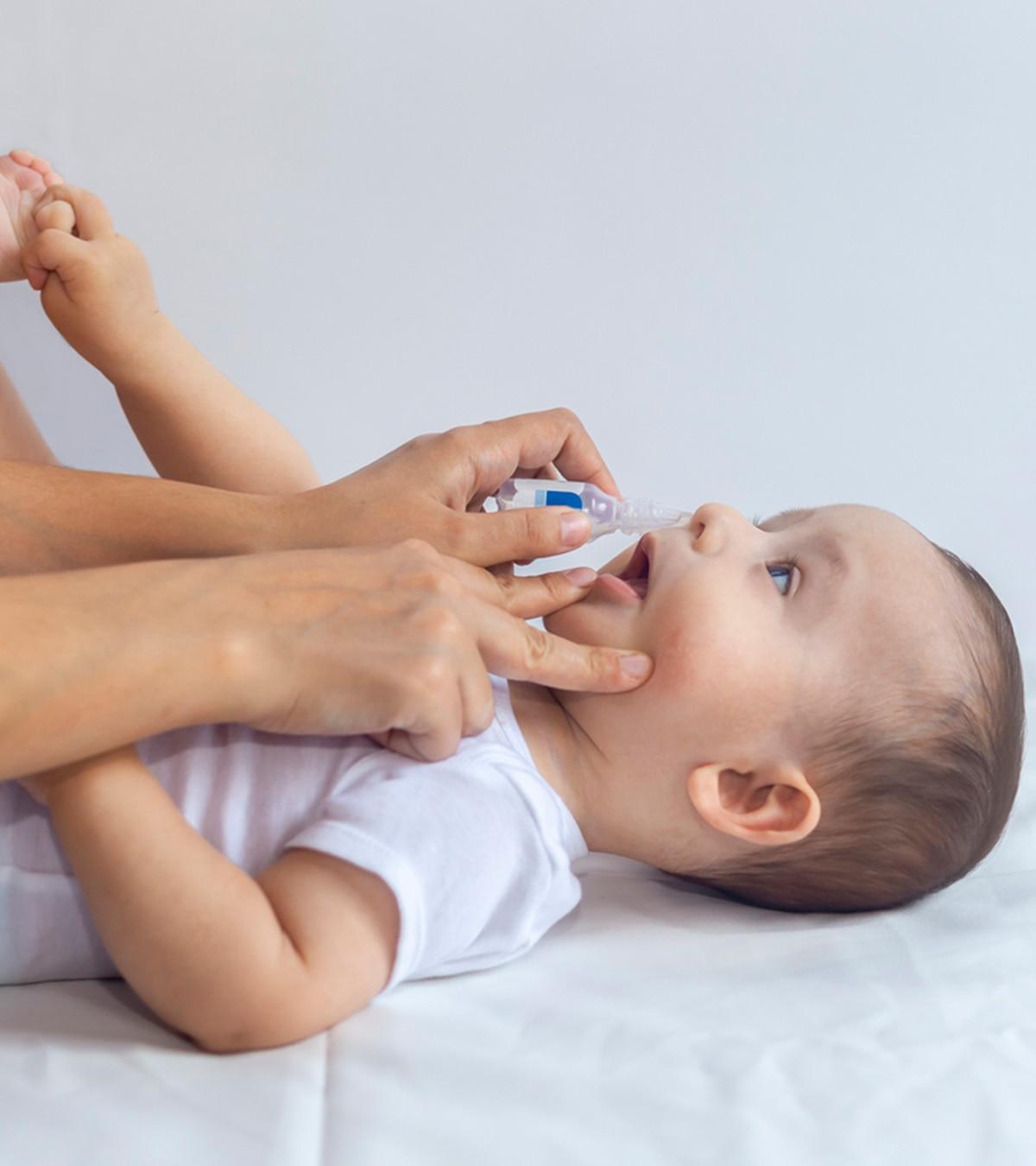 Baby Taking Saline Drops