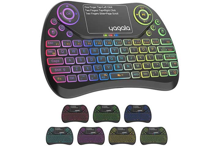Sidiwen Backlit Mini Wireless Keyboard