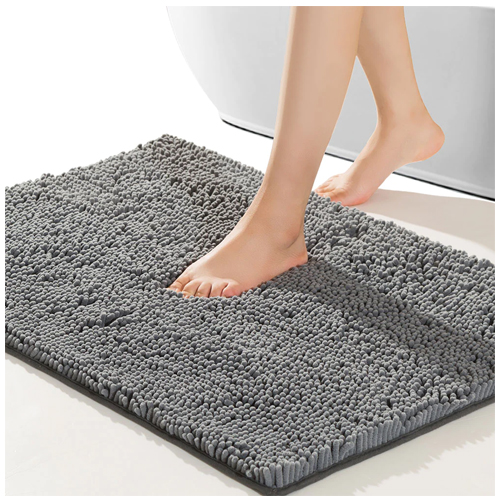 47x17 inch Oversize Non-slip Bathroom Rug Shag Shower Mat Soft