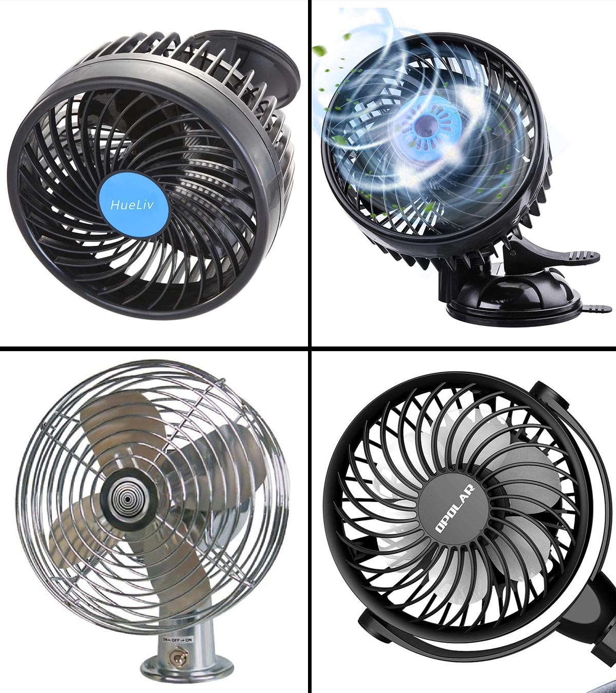 12 Volt Auto Fan with Suction Cup Extra cooling for cars